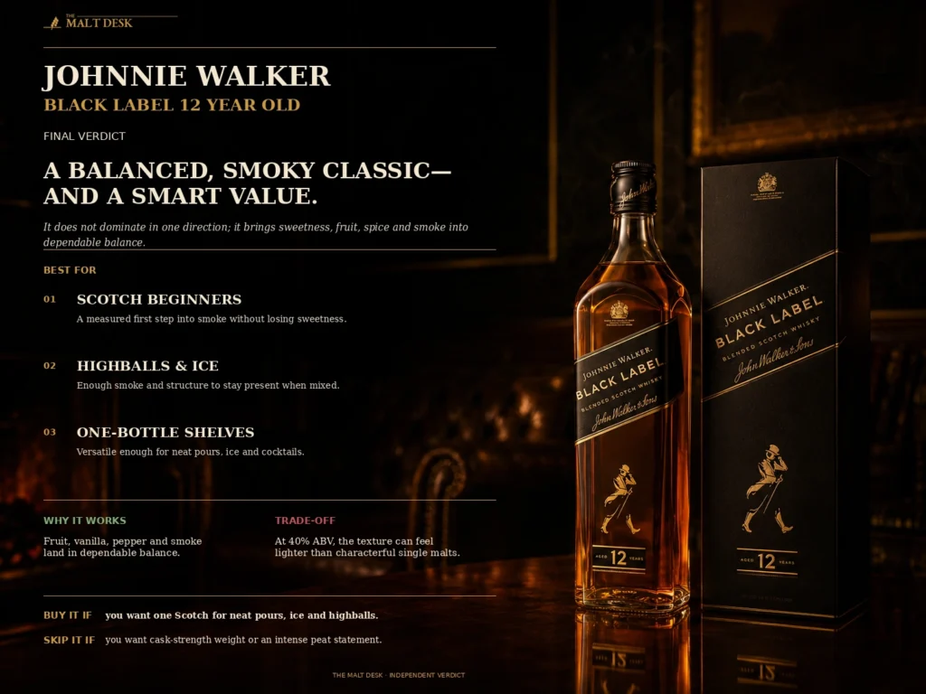 Johnnie Walker Black Label final verdict and best uses